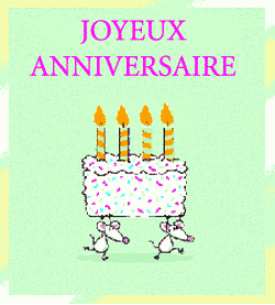 Gifs bon anniversaire